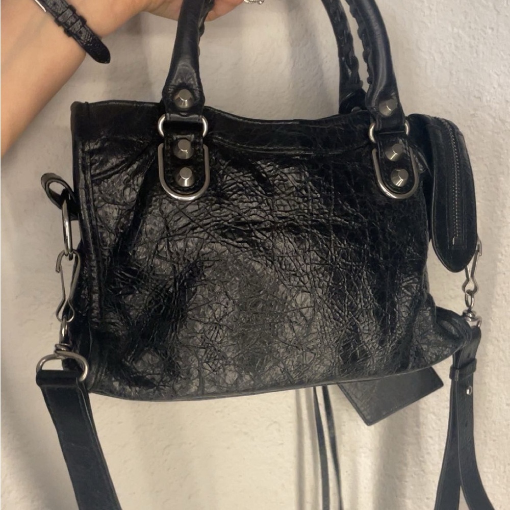 Balenciaga Black Mini Motorcycle City Bag - Picture 7 of 16